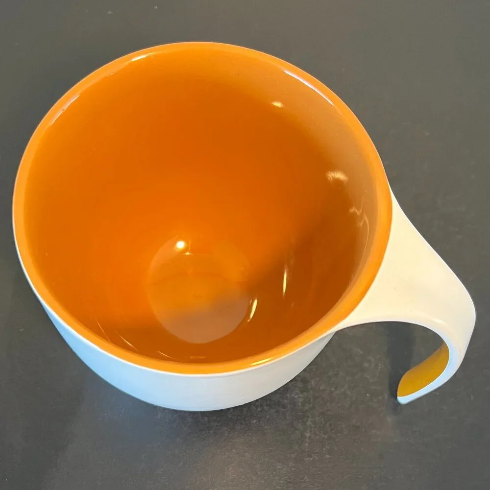 ASOBU "The Porcelain Jewel" Mug  ~ Asymmetrical  Rim ~  Free Flow Loop Handle - Picture 10 of 13